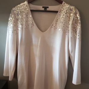 Ann Taylor sparkle sequin top